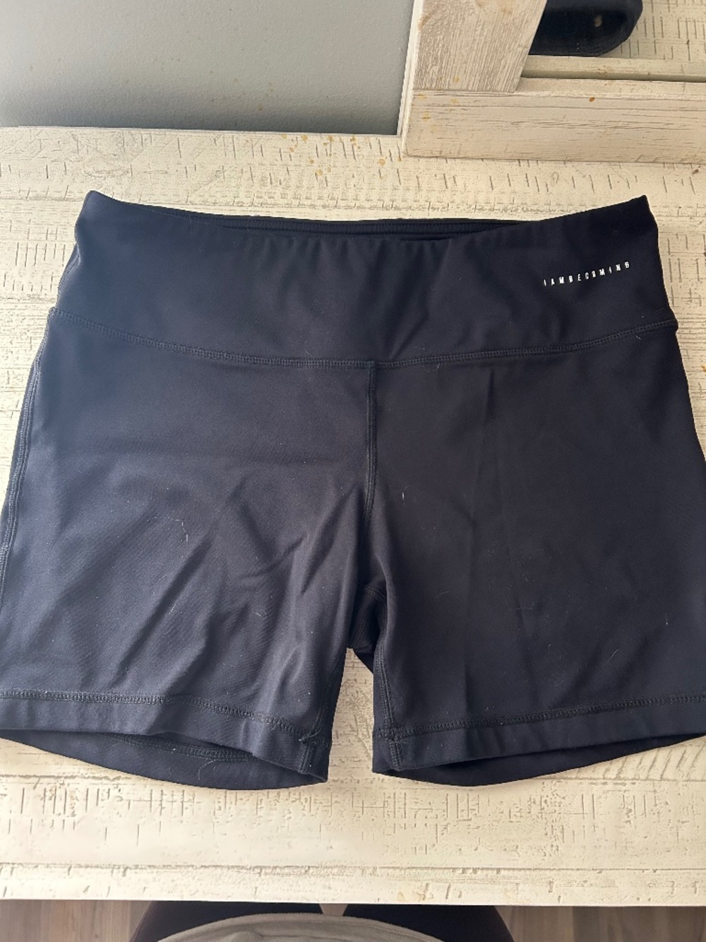 Black Athletic Performance Shorts - I AM GOMING